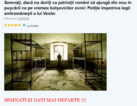 PETIȚIE ANI LEGEA VEXLER