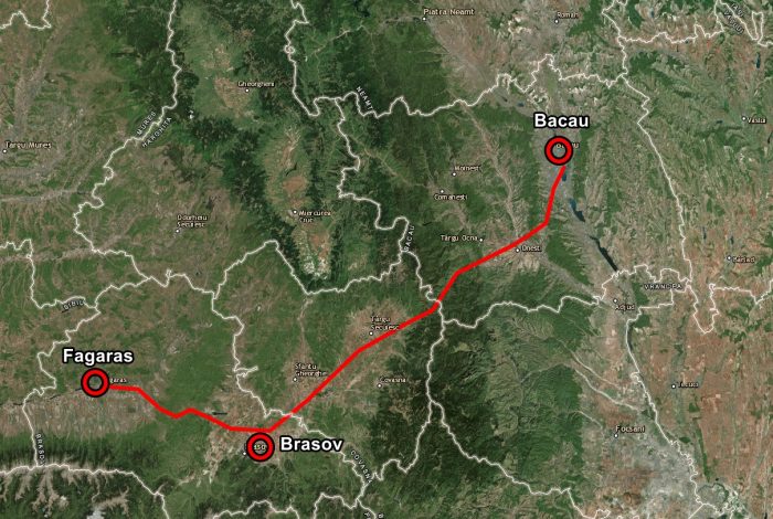 A13 Bacău - Brașov - Făgăraș