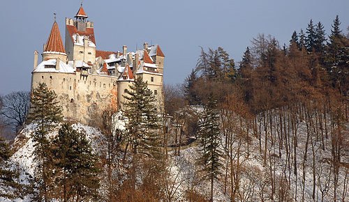 Castelul Bran in iarna
