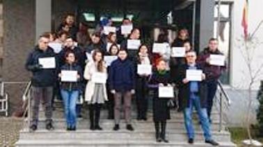 Parchetari protest la Bv. febr. 2019