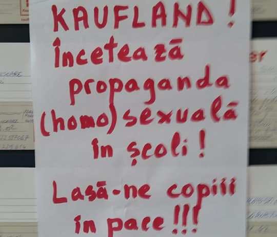 Kaufland afiș LGBT