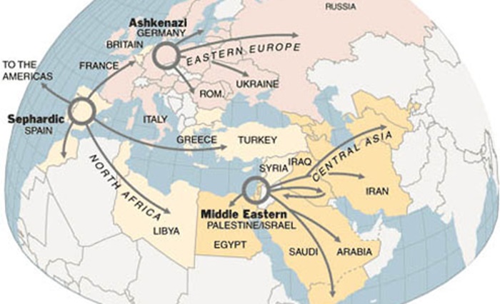 Ashkenazic & Sephardi jewsdna-map4771