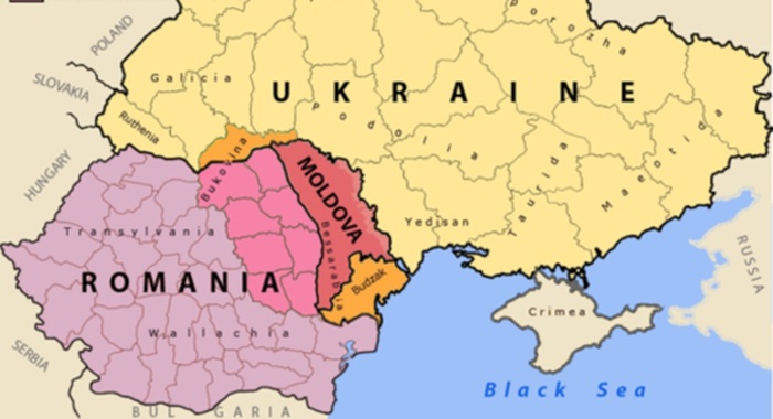 UCRAINA & ROMÂNIA - harta