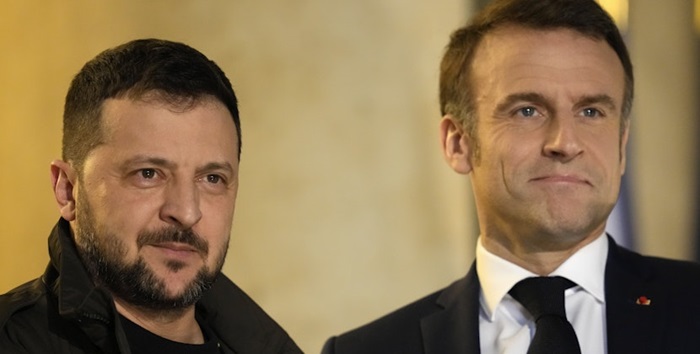 Macron și Zelenski