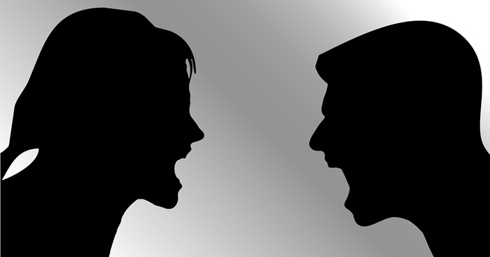 barbat & femeie tipând - UMBRE